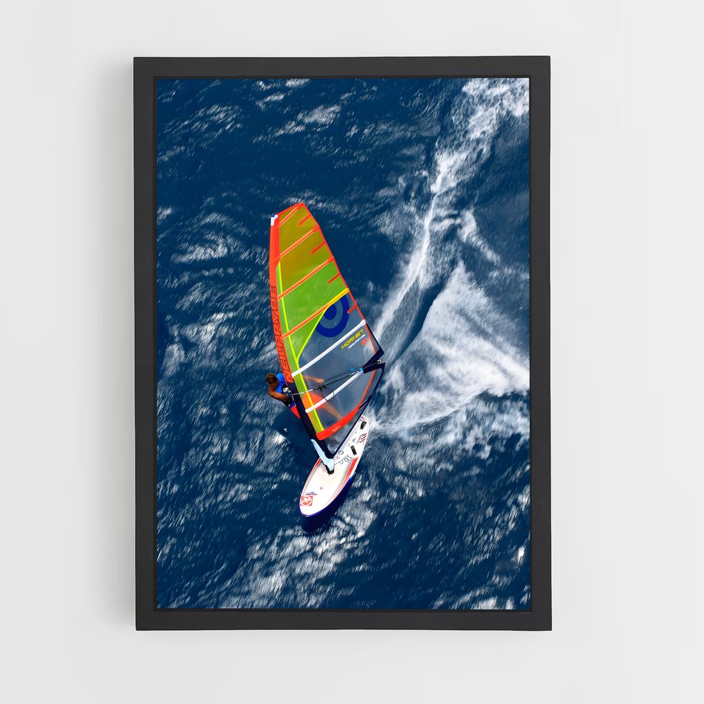 Poster Antoine albeau – affiche Planche à voile (vue 2)